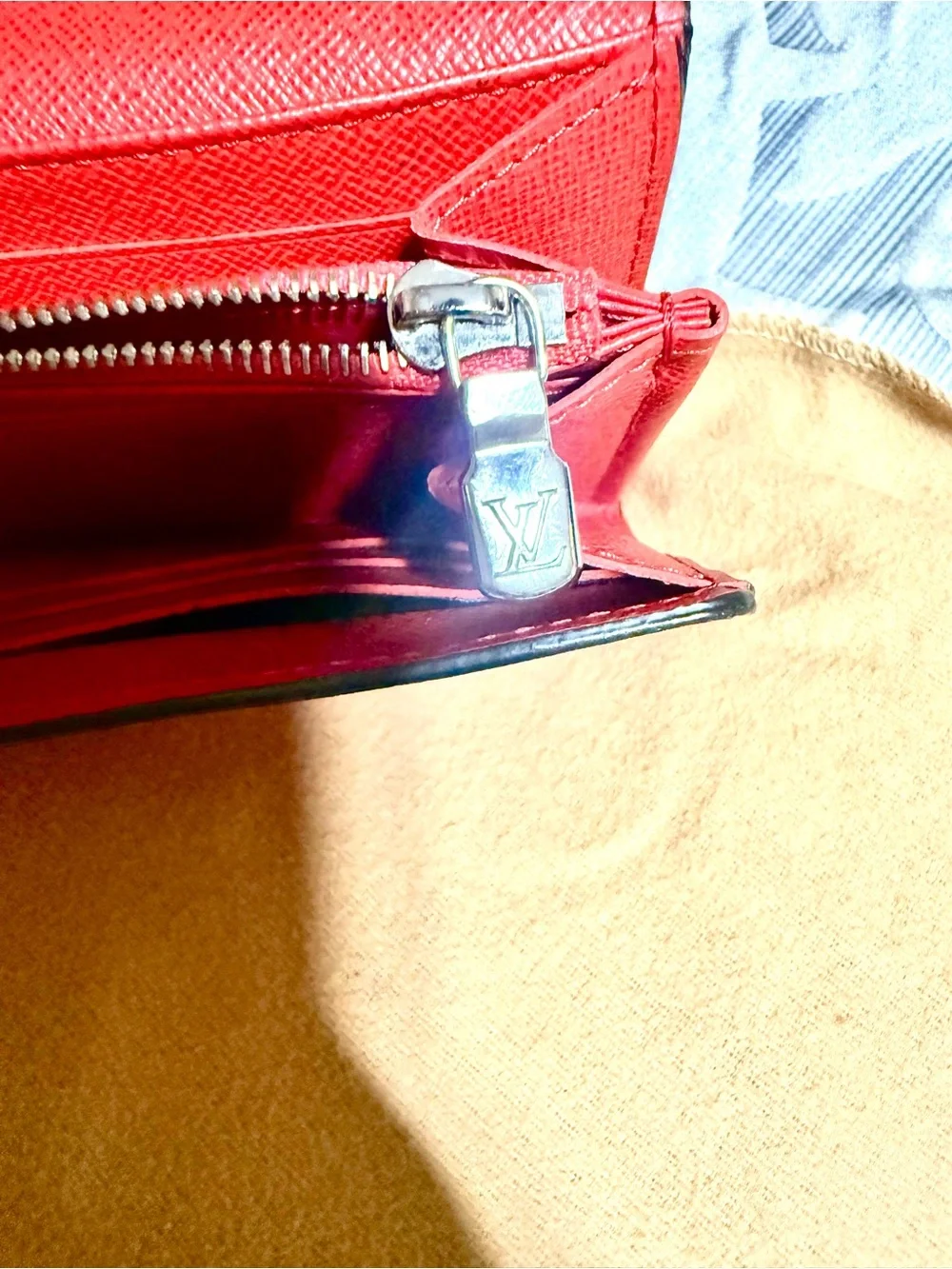 Louis Vuitton bright red